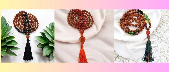Rudraksha With Gemstone Mala